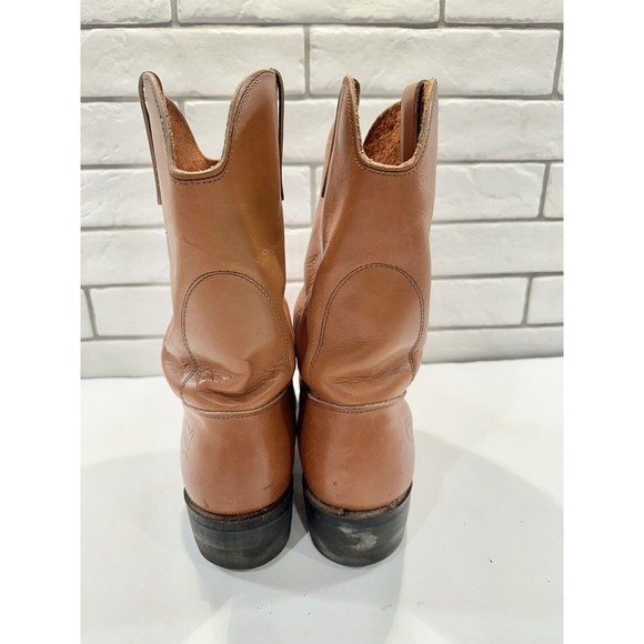 Cowboy Work Boots Leather MADE IN USA Sz 9 Oil & Chemical Resistant Soles - Picture 8 of 16